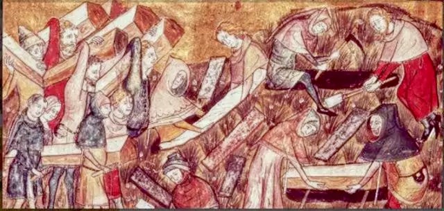 黑死病,绘于1349年 作者 LE MUISIT, GILLES